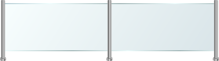 Glass railing clipart design illustration png