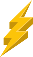 Thunderbolt clipart design illustration png