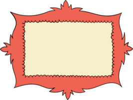 Hand drawn frame clipart design illustration png