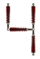 3D rendering, The letters from the shock absorber png