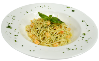 spaghetti all'aglio con gamberi png