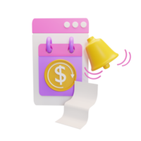 illustration de paiement 3d png