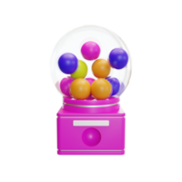 candy machine illustration 3d png