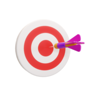 dart board illustration 3d png