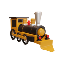 ilustração de brinquedos de trem 3d png