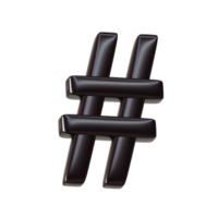 Hashtag-Rendersymbol png