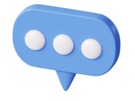 Dialog, chat speech bubble.  3D speech bubble talking box, chatting box, message dialog balloon png