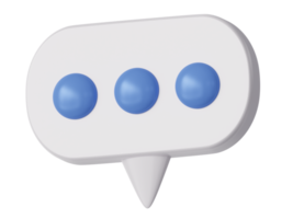 Dialog, chat speech bubble.  3D speech bubble talking box, chatting box, message dialog balloon png