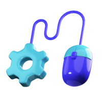 3D Mouse Configuration PNG Illustration