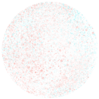 Circle with abstract dot pattern. png