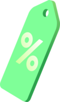 Discount and sale elements, 3D image. png