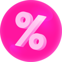 Discount and sale elements, 3D image. png