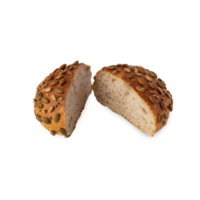 Multigrain bread cutout, Png file