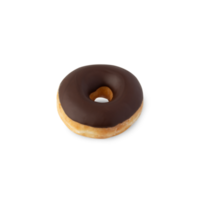 Chocolate donut cutout, Png file