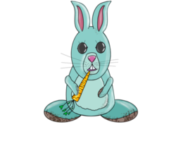 Rabbit with carrot Png