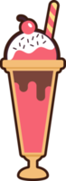 Reihe von leckeren Eiscremes süß, Eiscreme-Symbol png