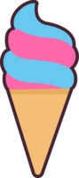 conjunto de sabrosos helados dulces, icono de helado png