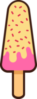 conjunto de sabrosos helados dulces, icono de helado png