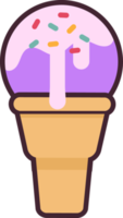 conjunto de sabrosos helados dulces, icono de helado png