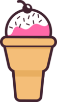 conjunto de sabrosos helados dulces, icono de helado png