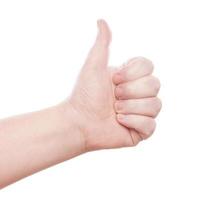 thumbs up gesture photo