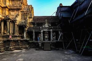 Inside of ankor wat temple siem reap cambodia,wonder of the world photo