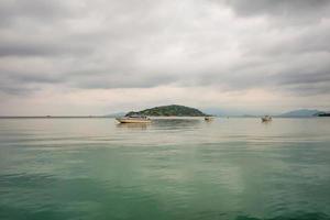 Tropical Idyllic Beach in the morning,Holiday on the beach,Summer concept,Koh mak island trat Thailand photo