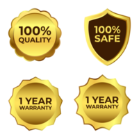 Collection of elegant black and golden design elements badges, and ornaments. Golden sale frame badge and label vector collection. png