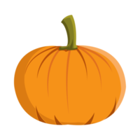 diseño de calabaza madura de halloween sobre un fondo blanco. calabaza con diseño de forma aislada. diseño de vector de elemento de fiesta de calabaza de Halloween. vector de calabaza para los próximos eventos de halloween. png