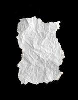 white crumpled  paper photo