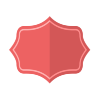 icono de marco de insignia en estilo plano png