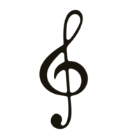 icône plate de note de musique png