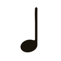 Musical note flat icon png