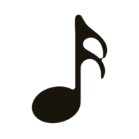 ícone plano de nota musical png