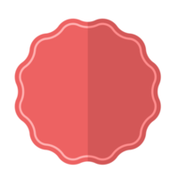 badge frame icon in flat style png