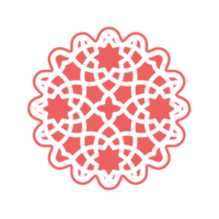 arabiska mönster badge ram tecknad png