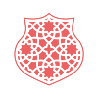 Arabic pattern badge frame cartoon png