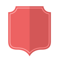 icono de marco de insignia en estilo plano png