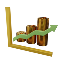 diagramas de investimento 3D png