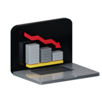 diagramas de investimento 3D png