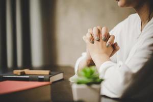 A woman praying worship believe photo