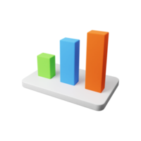 illustrazione del grafico dell'icona di rendering 3d png