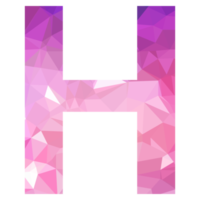 Letter H polygon png