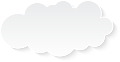 cloudscape design piatto. ombra piatta png