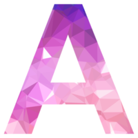 Letter A polygon png