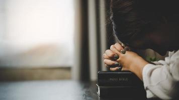 A woman praying worship believe photo