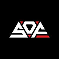 SOF triangle letter logo design with triangle shape. SOF triangle logo design monogram. SOF triangle vector logo template with red color. SOF triangular logo Simple, Elegant, and Luxurious Logo. SOF