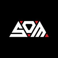 SOM triangle letter logo design with triangle shape. SOM triangle logo design monogram. SOM triangle vector logo template with red color. SOM triangular logo Simple, Elegant, and Luxurious Logo. SOM