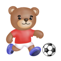 björn fotbollslag clipart. png
