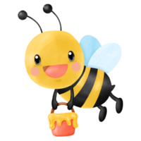 Honey Bee Watercolor Clipart png